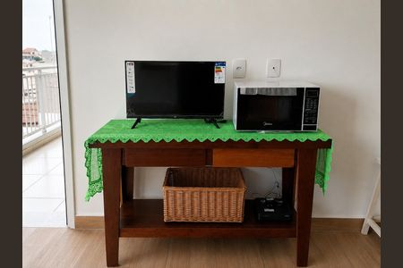 Cozinha de kitnet/studio à venda com 1 quarto, 29m² em Centro Histórico de São Paulo, São Paulo