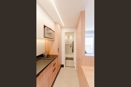Cozinha de kitnet/studio para alugar com 1 quarto, 32m² em Vila Mariana, São Paulo