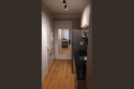 Cozinha de kitnet/studio à venda com 1 quarto, 26m² em Vila Clementino, São Paulo