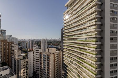Sacada do Studio de kitnet/studio à venda com 1 quarto, 31m² em Indianópolis, São Paulo