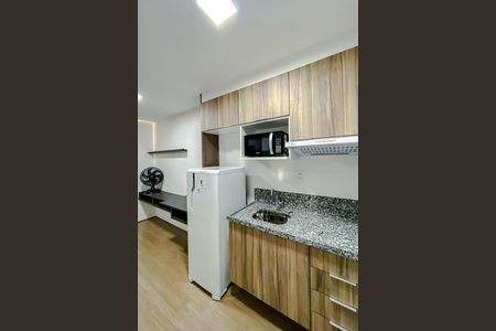 Cozinha de kitnet/studio para alugar com 1 quarto, 19m² em Brás, São Paulo