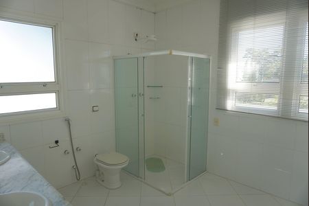 Banheiro da Suíte 2 de casa de condomínio para alugar com 4 quartos, 455m² em Residencial Morada dos Lagos, Barueri