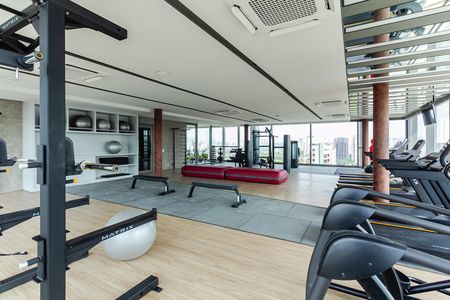 Área comum de kitnet/studio à venda com 1 quarto, 73m² em Indianópolis, São Paulo