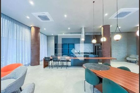 Área comum de kitnet/studio à venda com 1 quarto, 73m² em Indianópolis, São Paulo