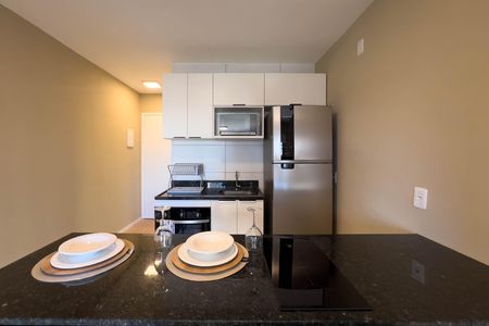 Cozinha de kitnet/studio para alugar com 1 quarto, 25m² em Vila Mariana, São Paulo