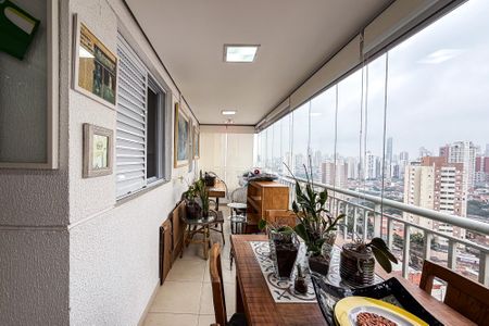 Varanda da Sala de apartamento à venda com 3 quartos, 129m² em Vila Bertioga, São Paulo