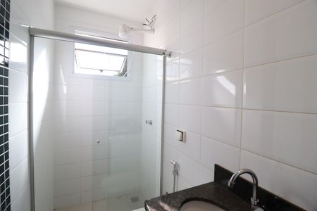 Banheiro Social de apartamento para alugar com 2 quartos, 58m² em Santa Mônica, Uberlândia