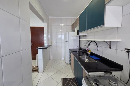 Cozinha de apartamento para alugar com 1 quarto, 42m² em Vila Assuncao, Praia Grande
