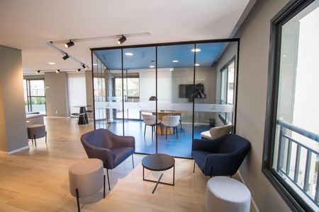 Área comum de kitnet/studio à venda com 1 quarto, 27m² em Cidade Monções, São Paulo