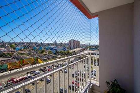 Varanda da sala de apartamento para alugar com 3 quartos, 65m² em Jardim Santo André, Santo André