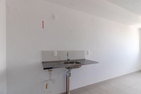 Cozinha de apartamento para alugar com 1 quarto, 28m² em Bom Retiro, São Paulo
