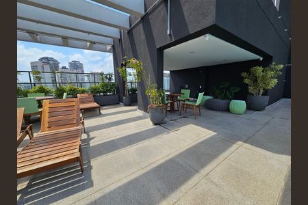 Área comum de kitnet/studio para alugar com 1 quarto, 22m² em Jardim das Acacias, São Paulo
