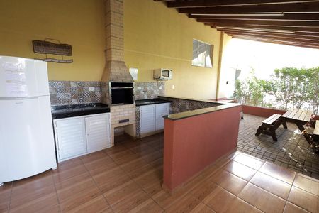 Área comum - Churrasqueira de apartamento para alugar com 2 quartos, 59m² em Parque Sao Vicente, Santo André