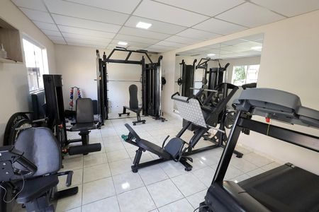 Área comum - Academia de apartamento para alugar com 2 quartos, 59m² em Parque Sao Vicente, Santo André