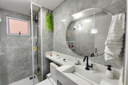 Banheiro Social de apartamento à venda com 3 quartos, 70m² em Parque Fazendinha, Campinas