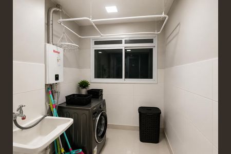 Área de serviço de apartamento à venda com 2 quartos, 67m² em Utinga, Santo André