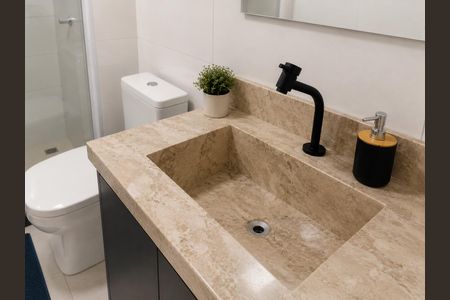 Banheiro de apartamento à venda com 2 quartos, 67m² em Utinga, Santo André