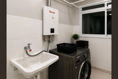 Area de serviço de apartamento à venda com 2 quartos, 67m² em Utinga, Santo André