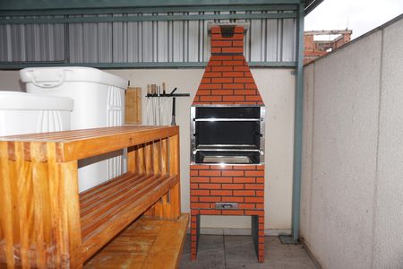 Área comum - Churrasqueira de apartamento para alugar com 2 quartos, 50m² em Jardim Elizabete, Embu das Artes