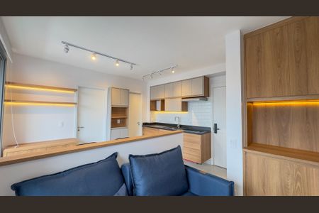sala e Cozinha de apartamento para alugar com 1 quarto, 37m² em Santo Amaro, São Paulo