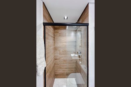 Banheiro de kitnet/studio à venda com 1 quarto, 39m² em Vila Gomes Cardim, São Paulo