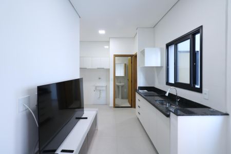Sala e Cozinha de kitnet/studio para alugar com 2 quartos, 43m² em Centro, São Caetano do Sul