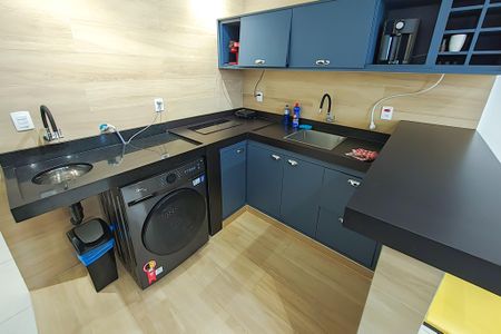 Studio à venda com 40m², 1 quarto e sem vagaCozinha 