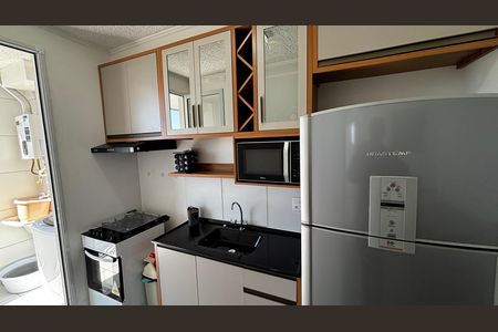 Cozinha de apartamento para alugar com 2 quartos, 42m² em Jardim, Santo André