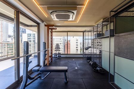 Studio à venda com 46m², 1 quarto e sem vaga Studio à venda com 46m², 1 quarto e sem vagaÁrea comum - Academia