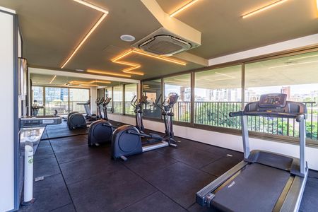 Studio à venda com 46m², 1 quarto e sem vaga Studio à venda com 46m², 1 quarto e sem vagaÁrea comum - Academia