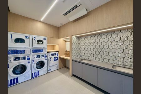 Lavanderia  de kitnet/studio à venda com 1 quarto, 25m² em Itaim Bibi, São Paulo