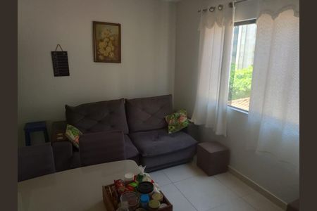 Sala de apartamento para alugar com 2 quartos, 56m² em Vila Alzira, Guarujá