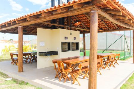 Área comum - Churrasqueira de casa de condomínio para alugar com 2 quartos, 50m² em Parque Espirito Santo, Cachoeirinha