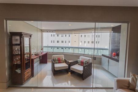 Varanda da Sala de apartamento para alugar com 3 quartos, 103m² em Santo Agostinho, Belo Horizonte
