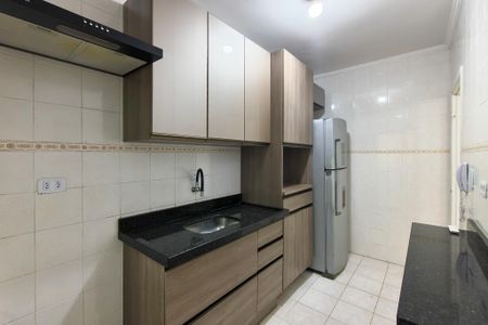 Cozinha de apartamento para alugar com 1 quarto, 50m² em Vila Tupi, Praia Grande