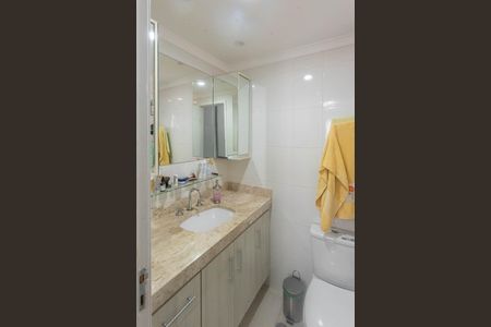 Banheiro da Suíte de apartamento à venda com 3 quartos, 87m² em Vila Progresso, Campinas