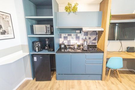 Cozinha de apartamento à venda com 1 quarto, 21m² em Belenzinho, São Paulo