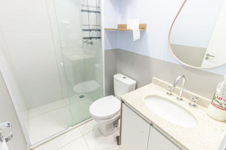 Banheiro de apartamento à venda com 1 quarto, 21m² em Belenzinho, São Paulo