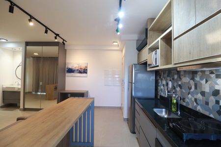 Cozinha  de apartamento para alugar com 1 quarto, 50m² em Alto da Boa Vista, Ribeirão Preto