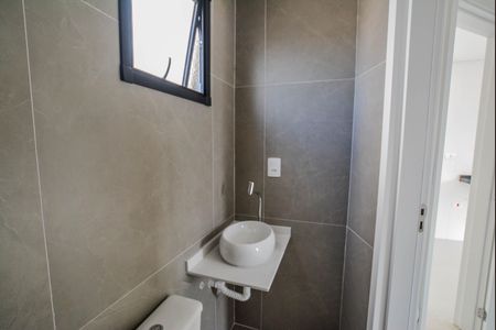 Banheiro da Suíte de apartamento à venda com 2 quartos, 95m² em Vila Pires, Santo André