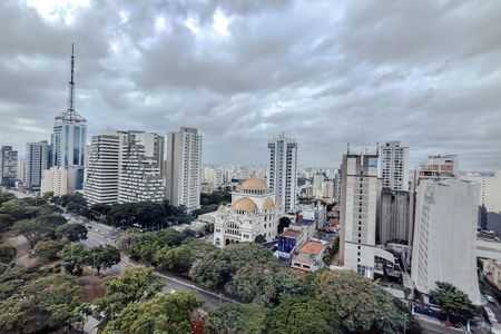 Vista da Varanda de kitnet/studio para alugar com 1 quarto, 29m² em Paraíso, São Paulo
