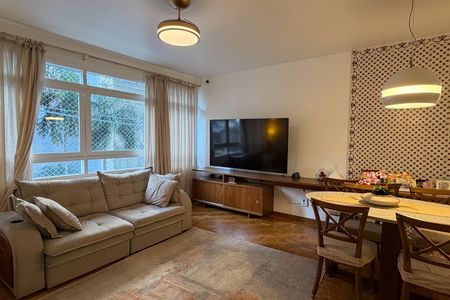 Sala de apartamento para alugar com 2 quartos, 88m² em José Menino, Santos