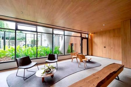 Studio para alugar com 30m², 1 quarto e 1 vaga Studio para alugar com 30m², 1 quarto e 1 vagaHall social