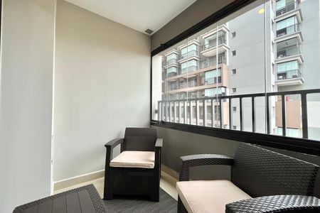 Varanda de apartamento à venda com 1 quarto, 30m² em Vila Clementino, São Paulo