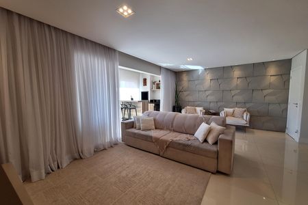 Sala  de apartamento à venda com 2 quartos, 96m² em Vila Valparaíso, Santo André