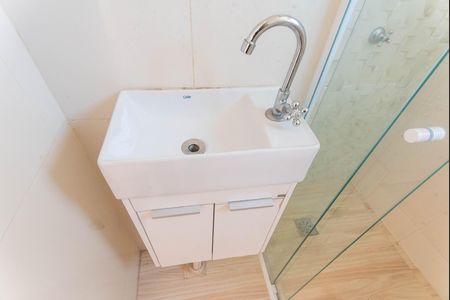 Banheiro social de apartamento para alugar com 2 quartos, 50m² em Residencial Sírius, Campinas