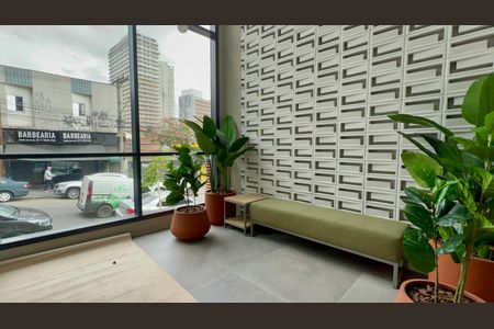 Studio para alugar com 28m², 1 quarto e sem vaga Studio para alugar com 28m², 1 quarto e sem vagaHall de entrada