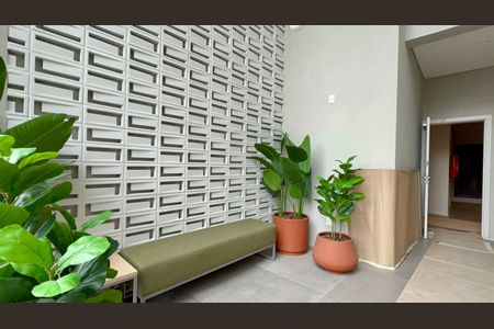 Studio para alugar com 28m², 1 quarto e sem vaga Studio para alugar com 28m², 1 quarto e sem vagaHall de entrada