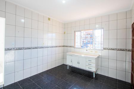 Cozinha de casa para alugar com 1 quarto, 80m² em Vila Guaraciaba, Santo André