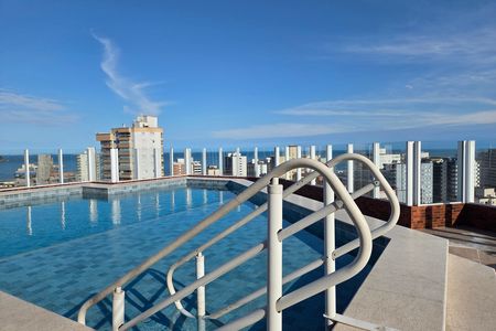 Área comum - Piscina de apartamento para alugar com 1 quarto, 59m² em Guilhermina, Praia Grande